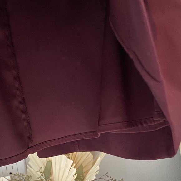 Theory maroon sheath structured A line dress - Picture 8 of 9